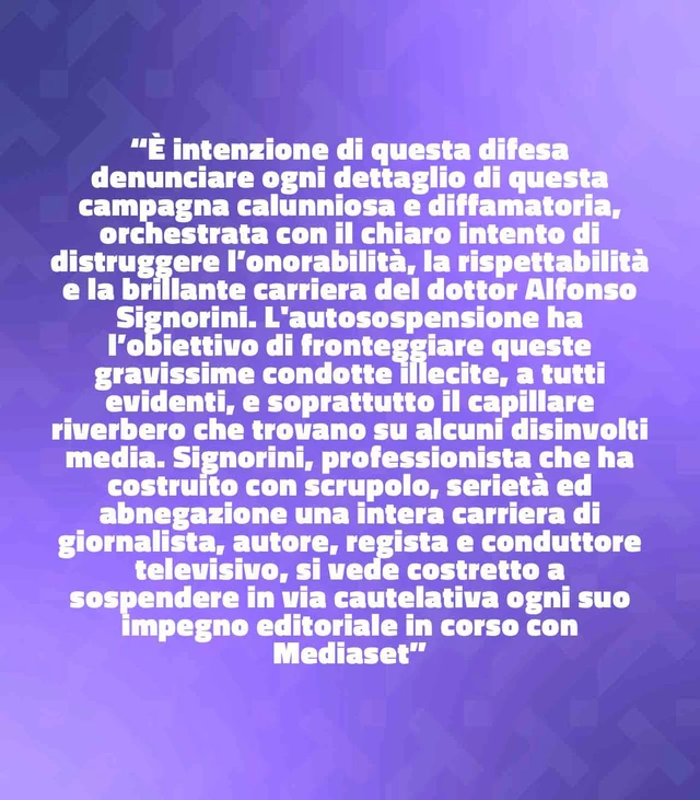Alfonso Signorini si autosospende da Mediaset: le implicazioni per il Grande Fratello VIP